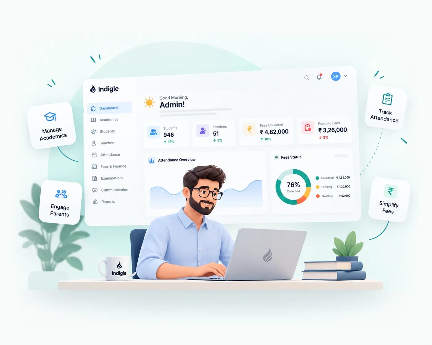 Indigle school management platform